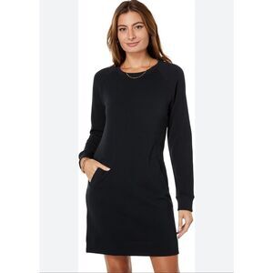 Lilly Pulitzer black Beach Comber dress onyx Sz L athletic 2 pocket